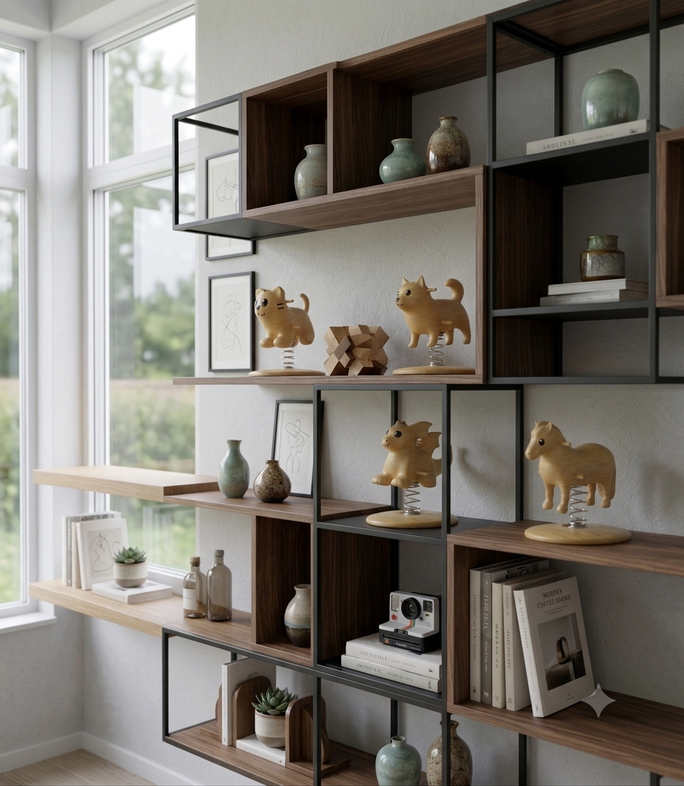 CHWoodDesign - Vippedyr - Dragen, Hesten, Hunden og Tigeren