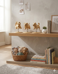 CH WoodDesign - Styrke & Beskyttelse - Leder-Trioen - Sæt med 3 Vippedyr - Dragen + Hunden + Tigeren