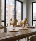 CH WoodDesign - Det Trofaste Match - Sæt med 2 Vippedyr - Hesten + Hunden